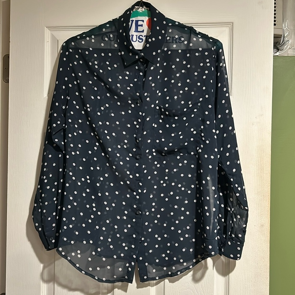 Polka dot blouse